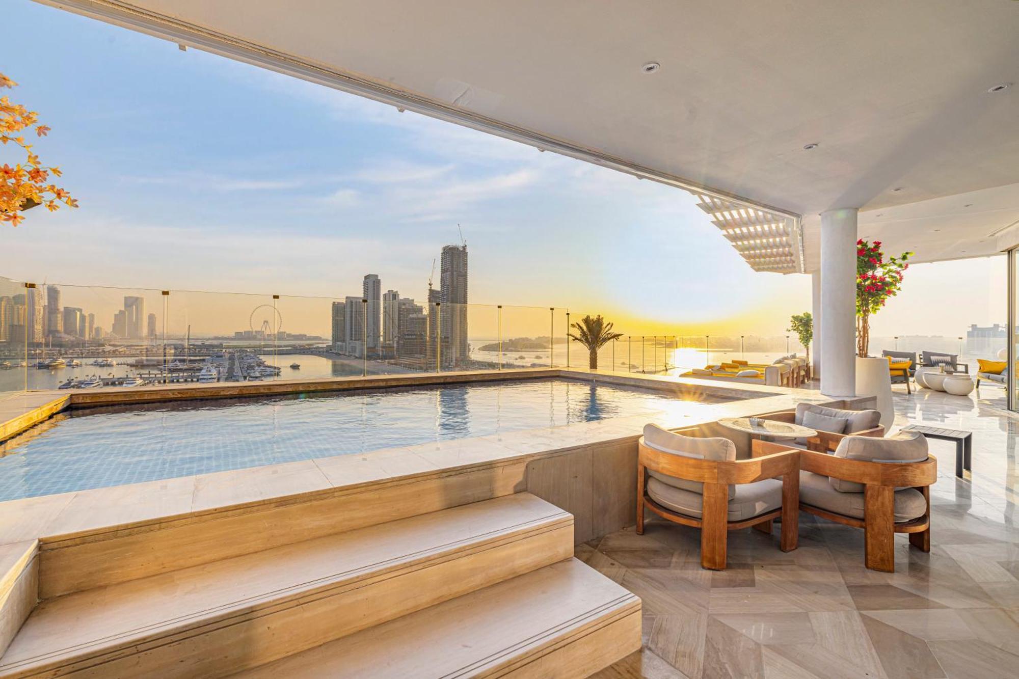 Five Palm Jumeirah 2Br Luxury Penthouse , Full Marina See View With Private Pool Dubaj Zewnętrze zdjęcie