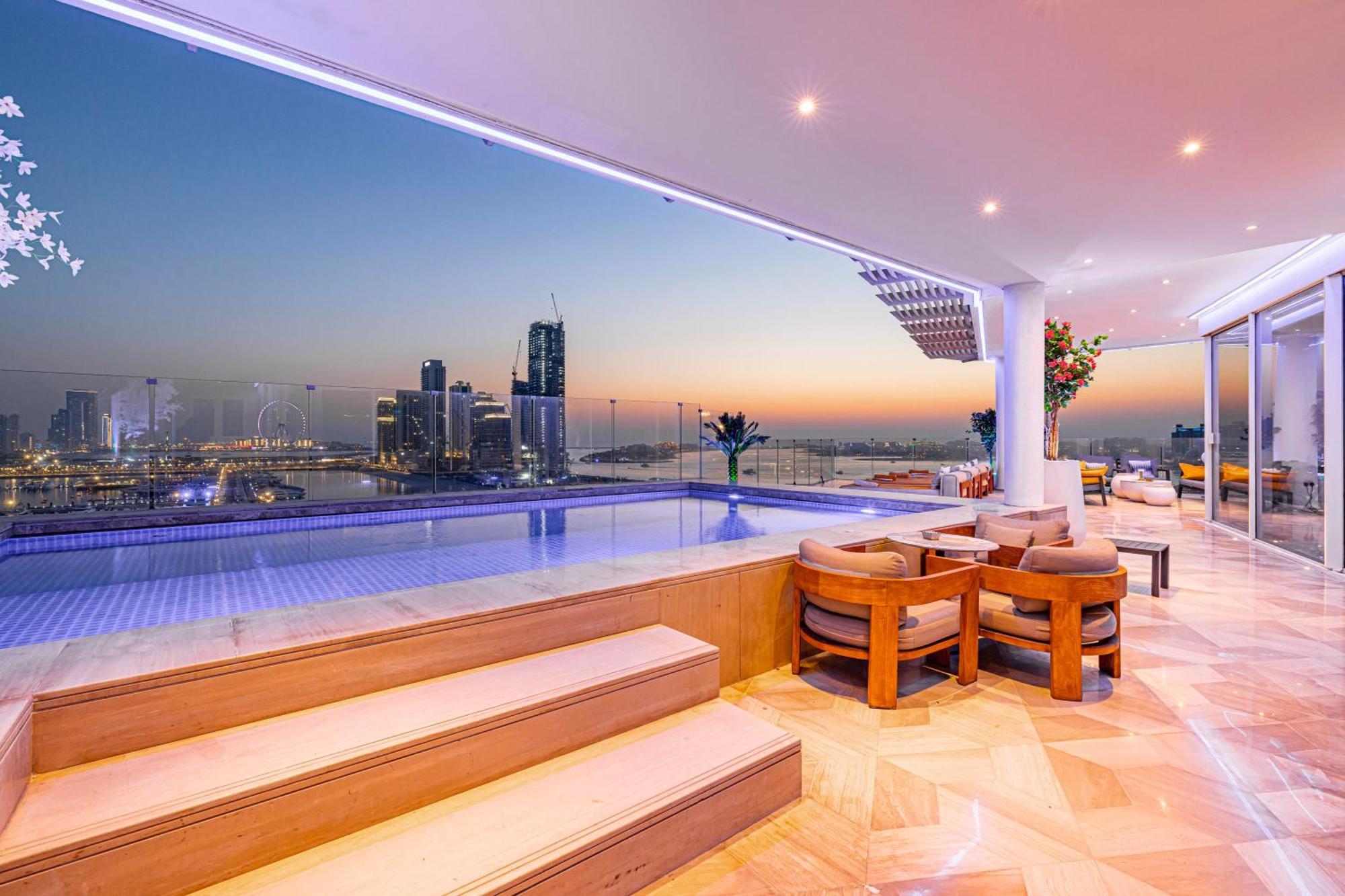 Five Palm Jumeirah 2Br Luxury Penthouse , Full Marina See View With Private Pool Dubaj Zewnętrze zdjęcie